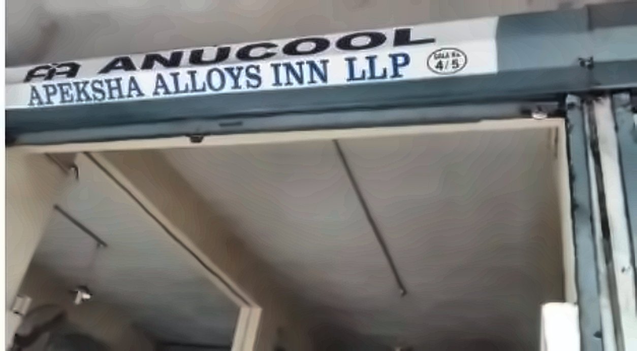 Apeksha Alloys Inn LLP name board